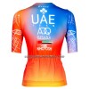Completo Maglia + Pantaloncino con bretelle 2023 UAE TEAM ADQ Manica Corta Donna